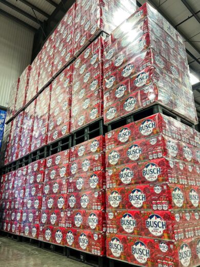 Busch Light Apple Beer 72 boxes of 30 packs / Pallet - pmpalletliquidators.com