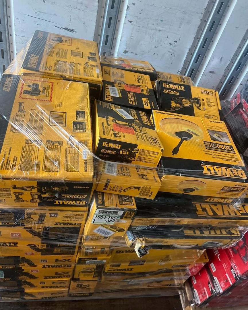 DeWalt Tools Liquidation Pallets (100 New Units) – Wholesale Power Tools Bundle for Resellers 7 DeWalt tools liquidation pallets