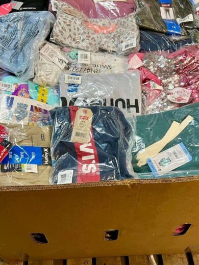 Mixed Clothing Pallets Liquidation – (300+ Items – $650)