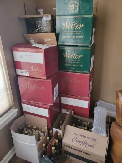 quality Weller whiskey pallets liquidation near me