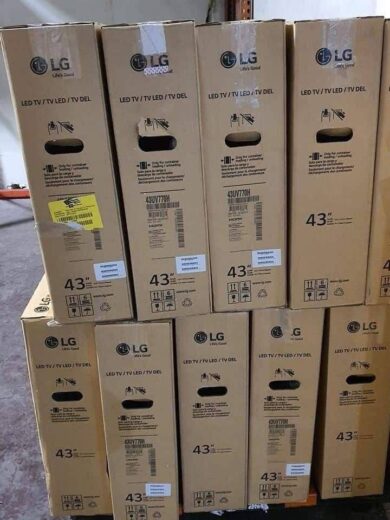 Wholesale LG 43-Inch TV Pallets – All New | Free U.S. Delivery |quality TV Pallets Wholesale
